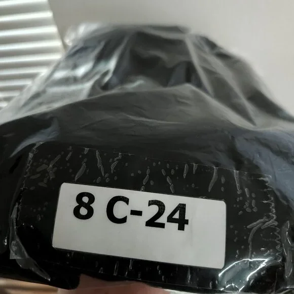 Oat New York Jeans Women's Size 4/27 Black Denim High Rise Wide Leg Raw Hem - Picture 15 of 15